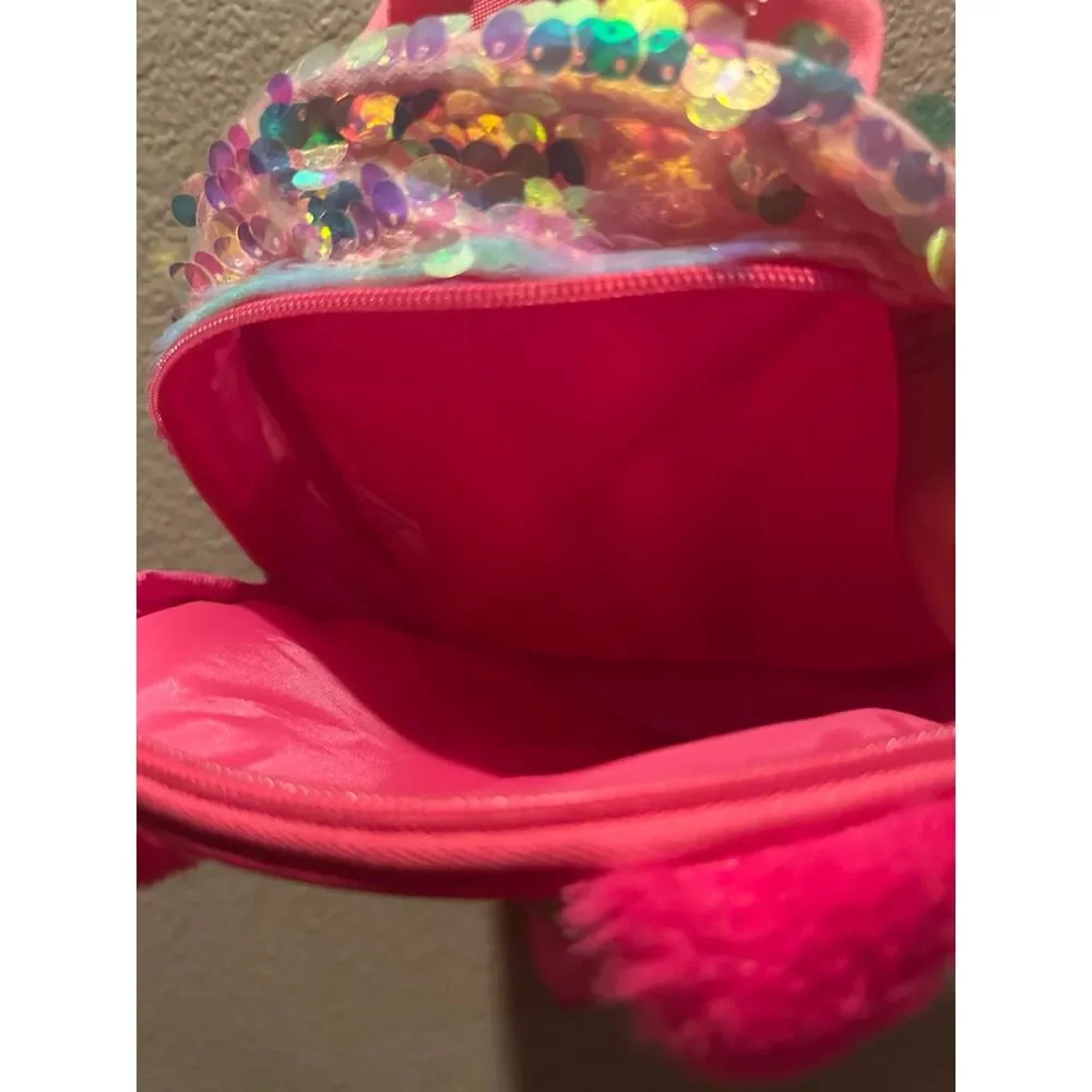 Cat Sparkled Mini Pink Backpack